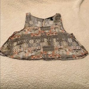 Multicolored crop top